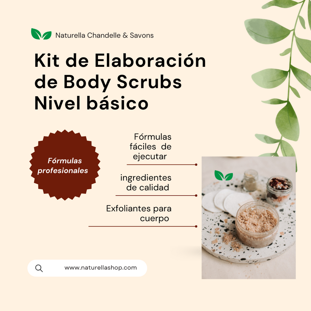 Kit de Elaboración de Body Scrubs Naturella Chandelle & Savons