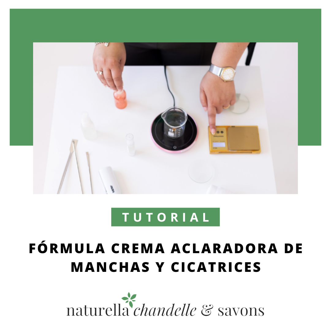 Fórmula crema aclaradora de manchas y cicatrices