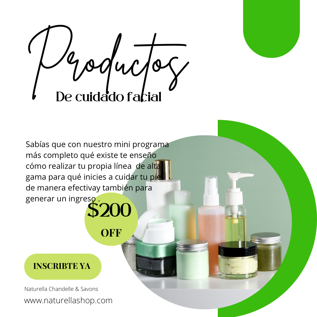 Mini Programa de Elaboración de Productos de cuidado de la piel The Glowest Skin