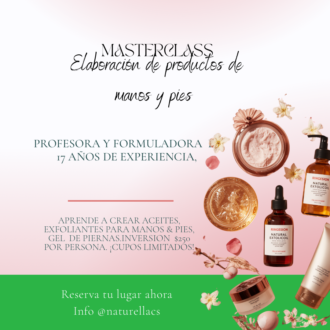 Master Class de elaboración de productos de manos & pies