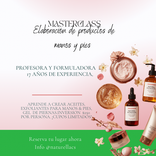 Master Class de elaboración de productos de manos & pies