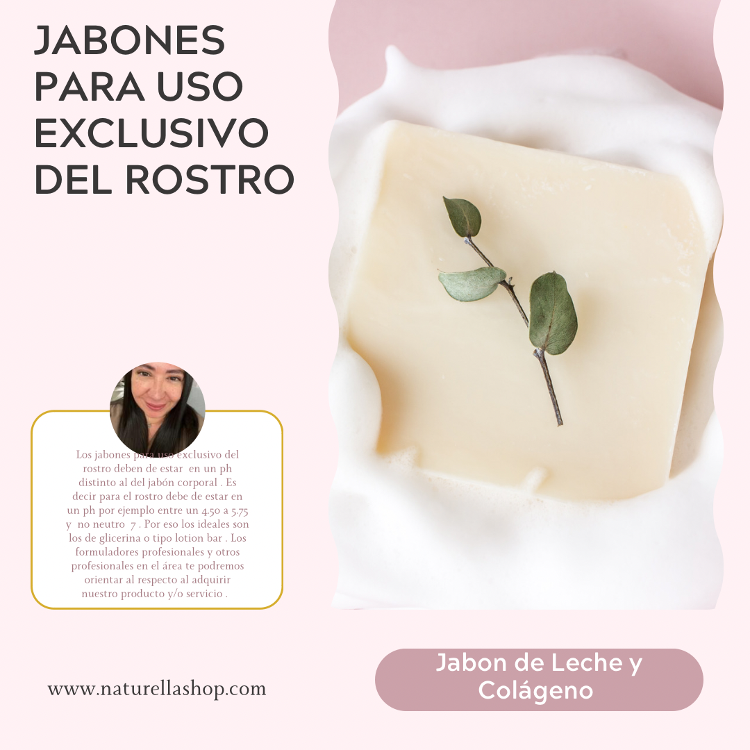 Jabón Facial de Colágeno & Leche