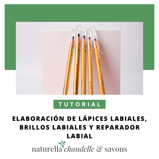 Elaboración de lápices labiales, brillos labiales y reparador labial