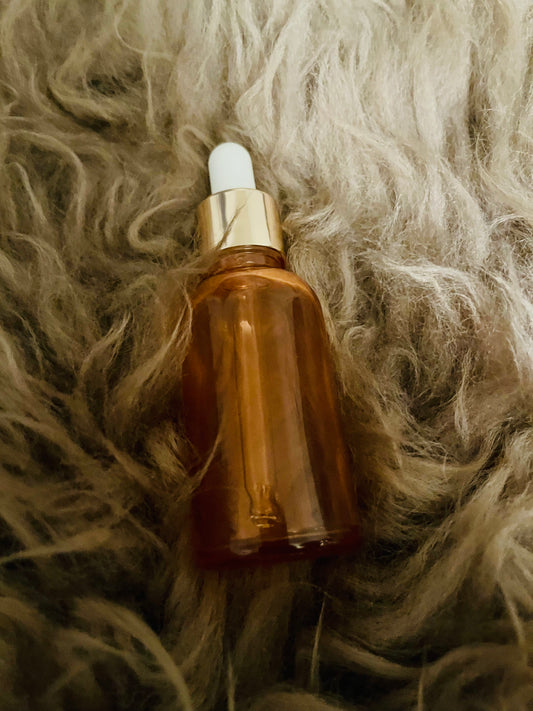 Recipiente de cristal con gotero