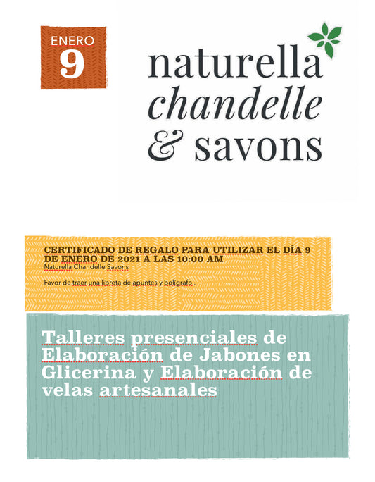 Talleres de Elaboración de Jabones de Glicerina y de Elaboración de Velas  Artesanales