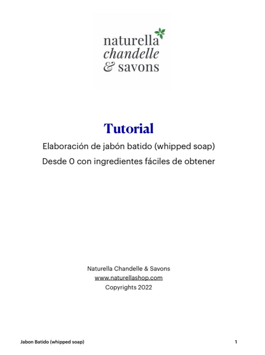 Tutorial de Elaboración de Jabón Batido